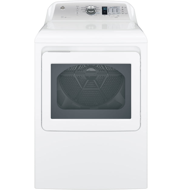 GE® 7.4 cu. ft. Capacity aluminized alloy drum Electric Dryer with HE Sensor Dry