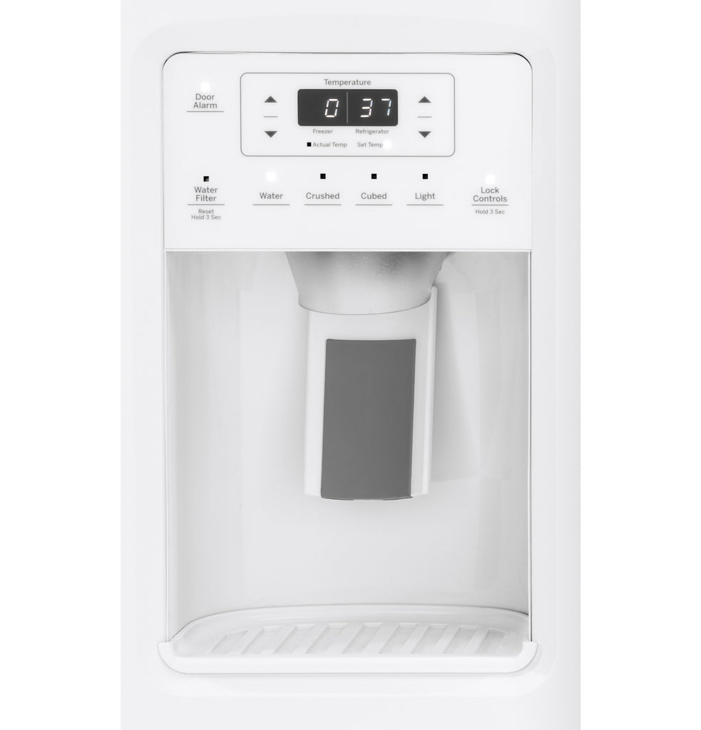GE® 25.1 Cu. Ft. Side-By-Side Refrigerator