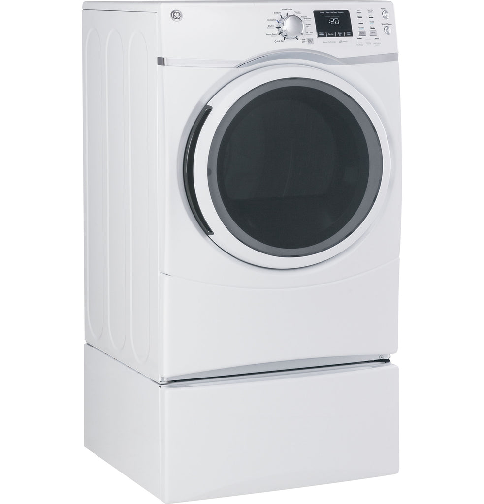 GE® 7.5 cu. ft. Capacity Front Load Electric Dryer with Steam