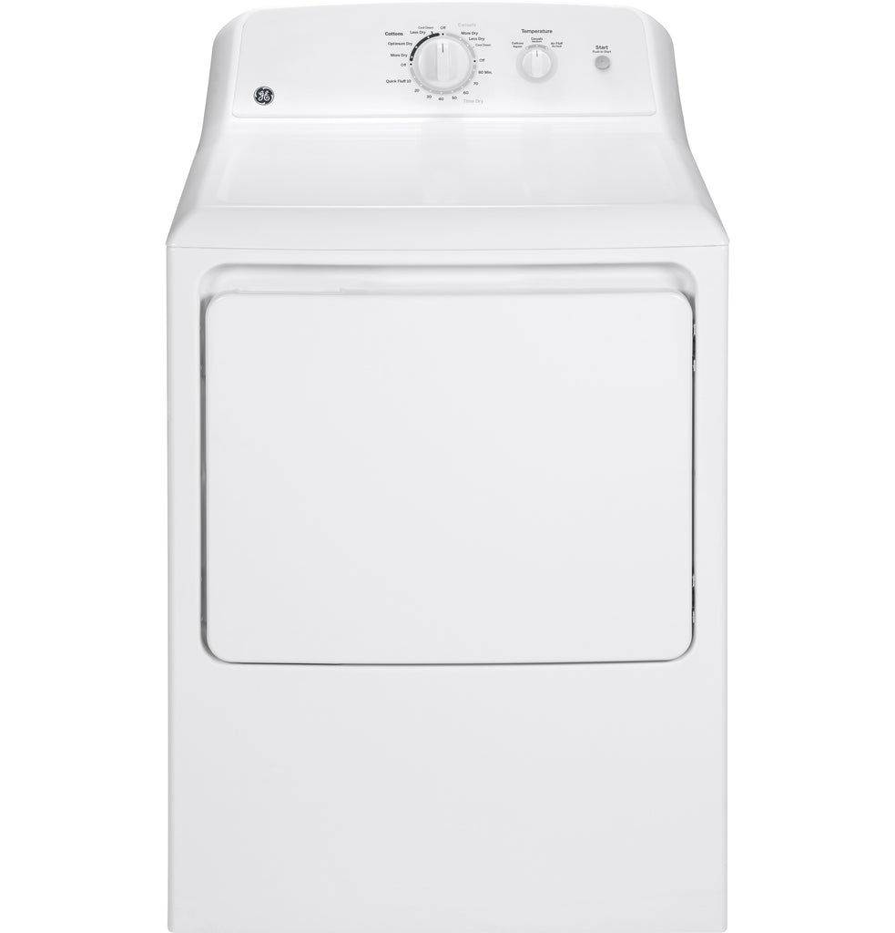 GE® 6.2 cu. ft. capacity aluminized alloy drum electric dryer